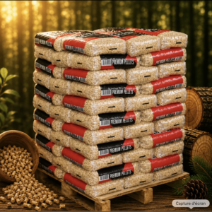 A1 Puupelletti 15kg, 6mm vaalea, 975KG Haukipudas