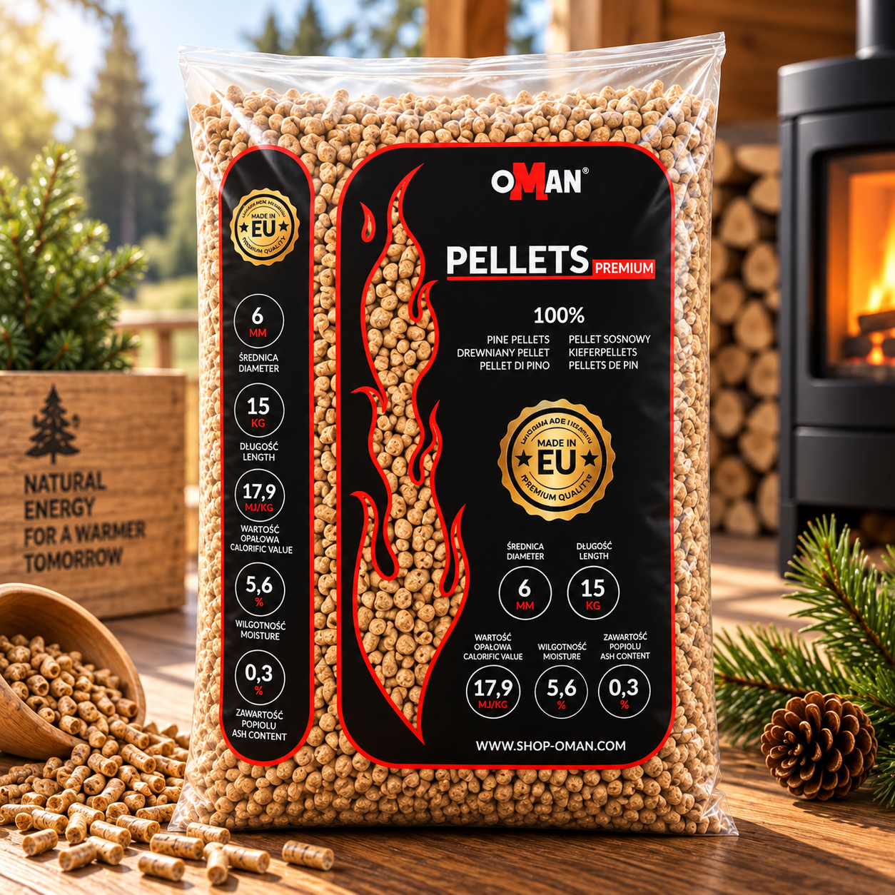 OMAN Premium -pelletti