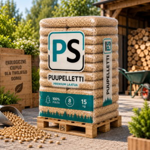 A1 Puupelletti 15kg, 975kg, 8mm, kotimainen